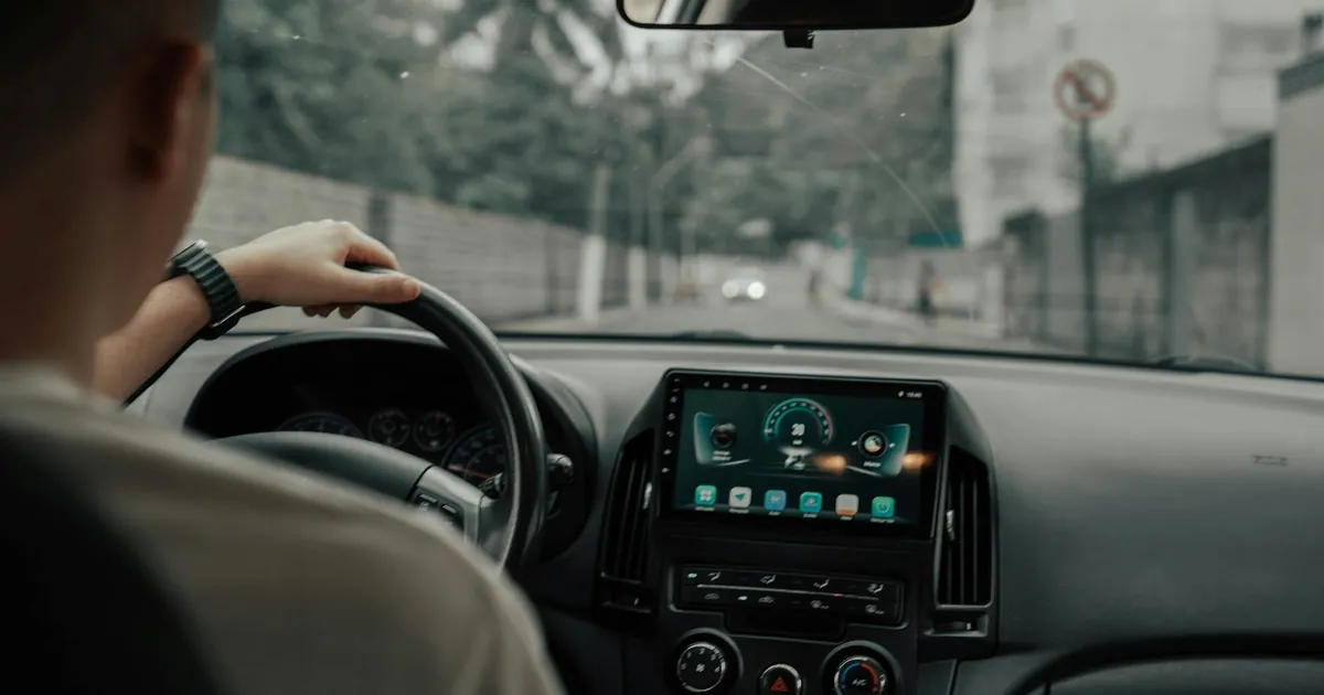 A driver skillfully navigates urban roads in Espírito Santo, Brazil.